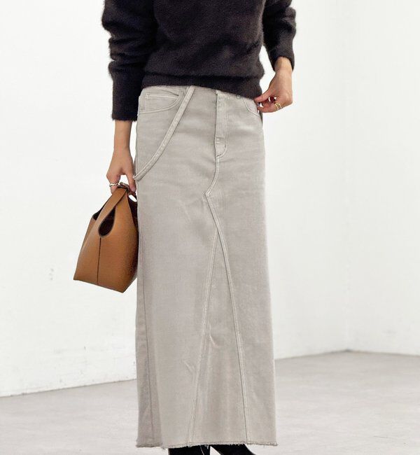  「【MONN.:.(モン)】LOOSE DENIM SKIRT」|スカート|