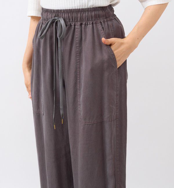 「【セットアップ可能】ガーメントダイワイドパンツ」|チノ|