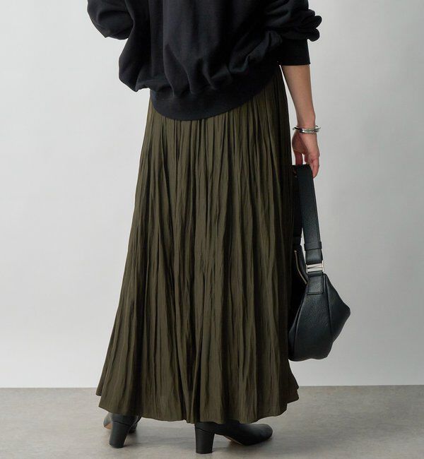  「【上品なシルエット】割繊ギャザースカート」|スカート|