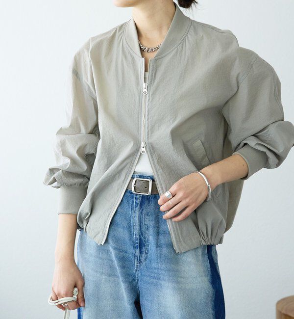  「【軽量/接触冷感/撥水性】ライトMA-1」|ブルゾン・スタジャン|