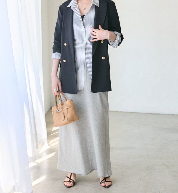  「予約【イージーな着心地】スエットロングスカート」|スカート|