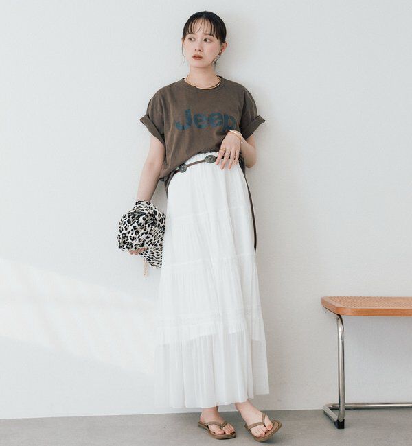  「予約【着映え】チュールティアードスカート」|スカート|
