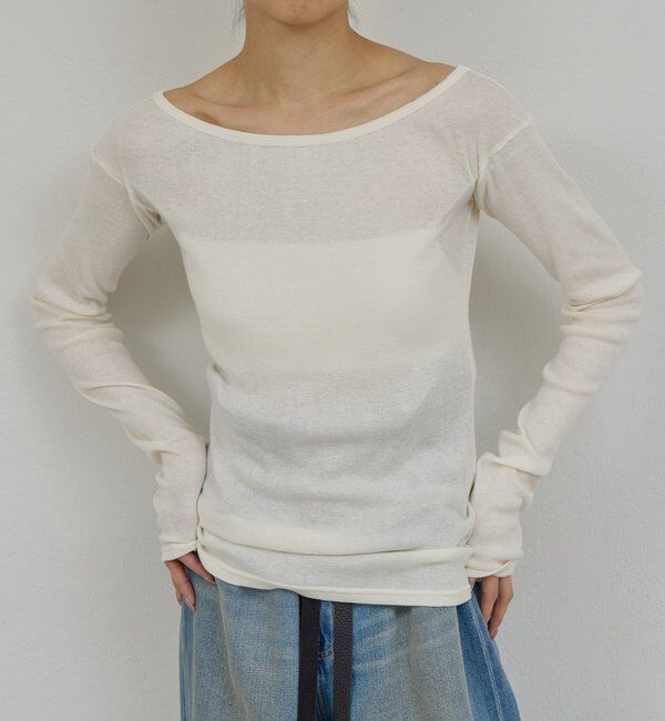  「【PEAS】ガーゼテレコプルオーバー」|Tシャツ・カットソー|