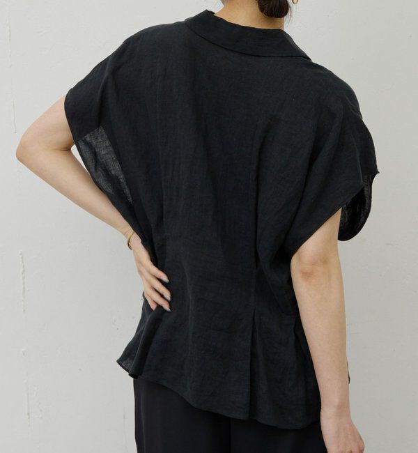  「【WEB限定】ハーフスリーブウエストシェイプシャツ」|シャツ・ブラウス|