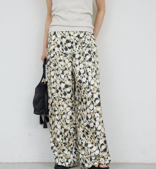  「アブストラクトプリントパンツ」|チノ|