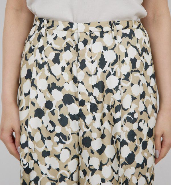  「アブストラクトプリントパンツ」|チノ|