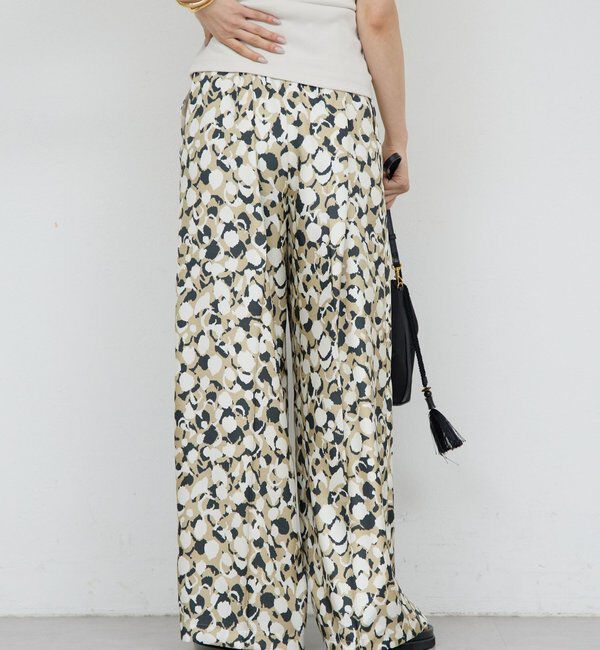  「アブストラクトプリントパンツ」|チノ|