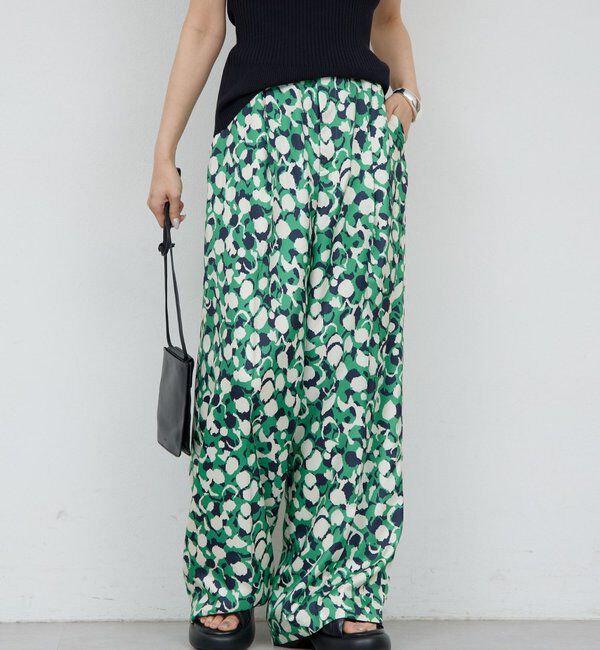  「アブストラクトプリントパンツ」|チノ|