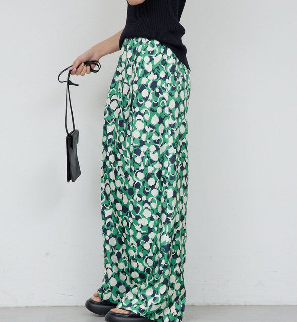  「アブストラクトプリントパンツ」|チノ|