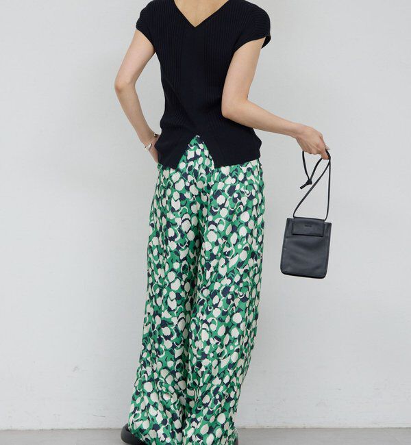  「アブストラクトプリントパンツ」|チノ|