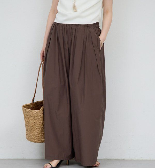  「ギャザーボリュームパンツ」|チノ|