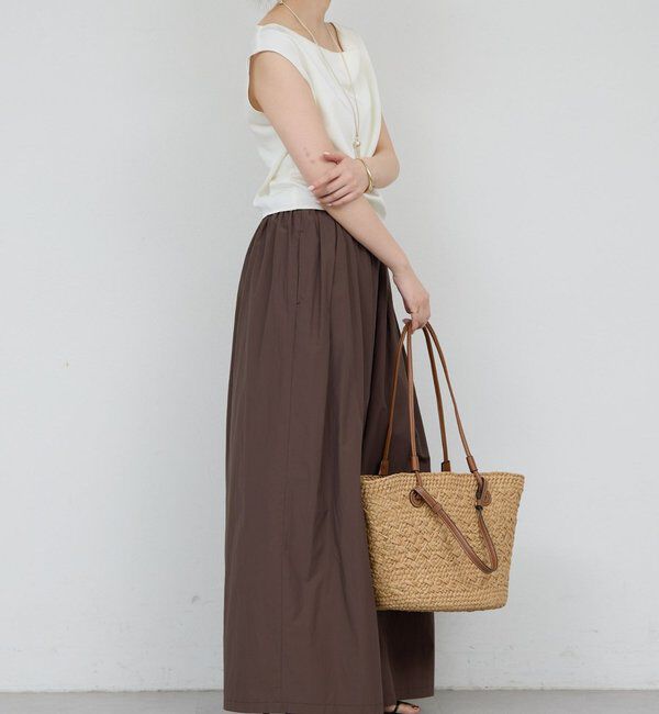  「ギャザーボリュームパンツ」|チノ|