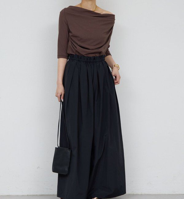  「ギャザーボリュームパンツ」|チノ|