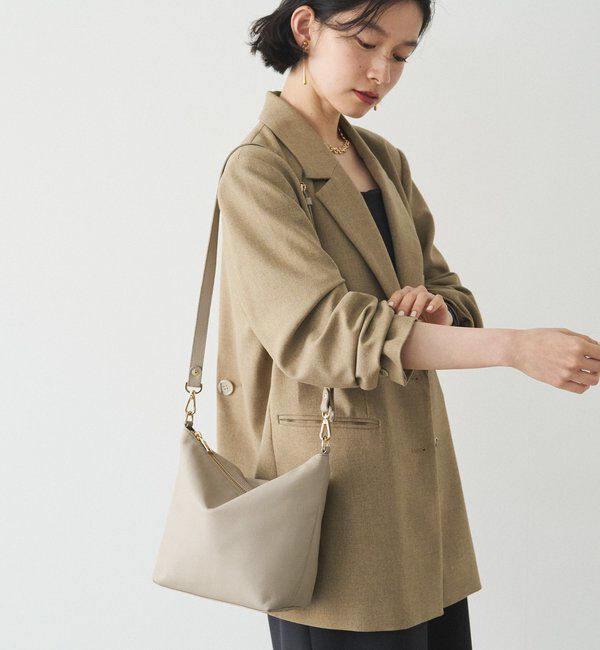  「ソフトレザーシンプルショルダーバッグ 」|ショルダー・メッセンジャー|