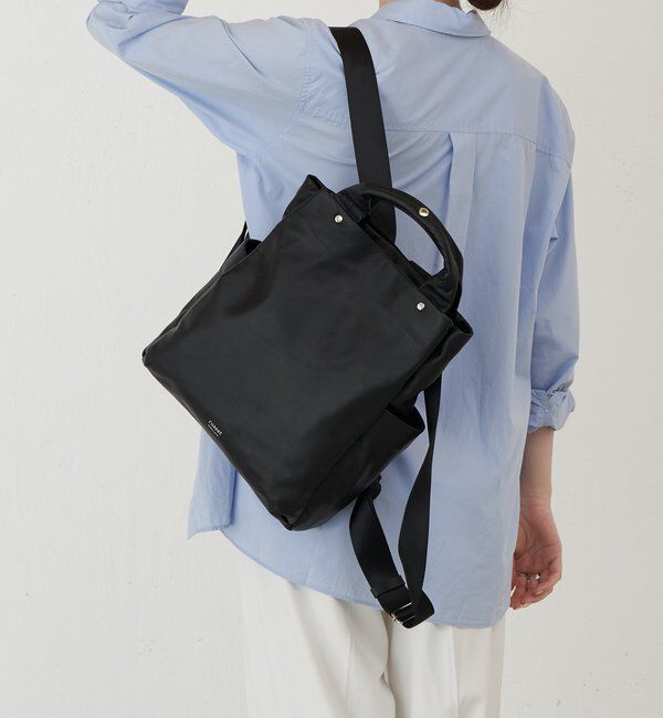  「レザー2ハンドルリュックサック」|リュック|