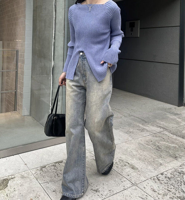  「【新色ブルー登場！】フレアデニム」|デニム|