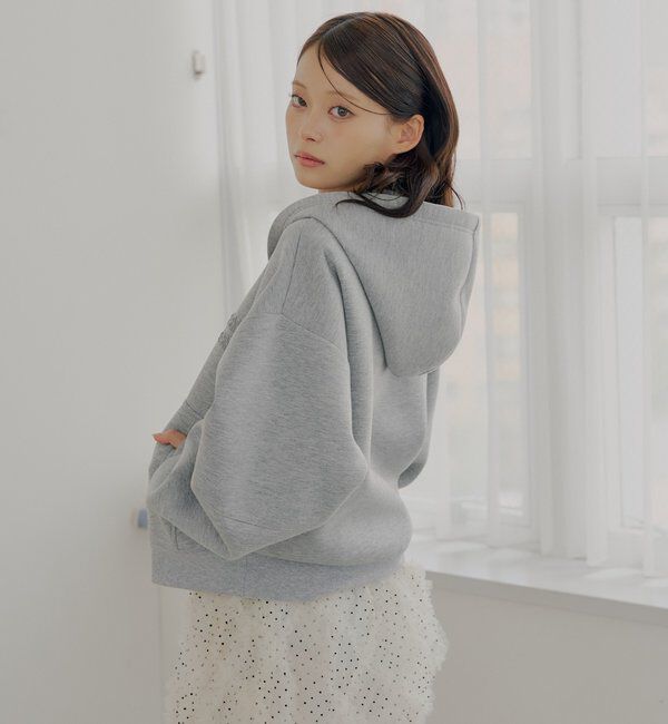  「【セットアップ対応】Wジップボリュームスリーブフードパーカー」|パーカー|