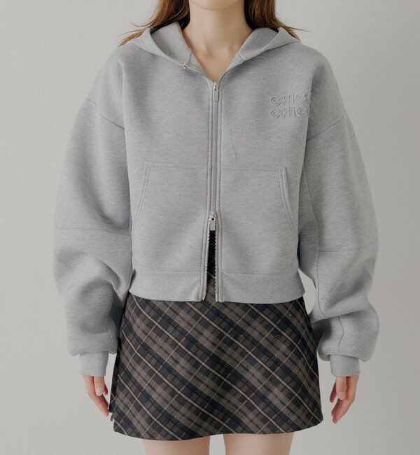  「【セットアップ対応】Wジップボリュームスリーブフードパーカー」|パーカー|