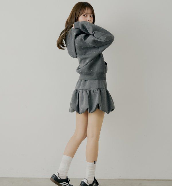  「【セットアップ対応】Wジップボリュームスリーブフードパーカー」|パーカー|