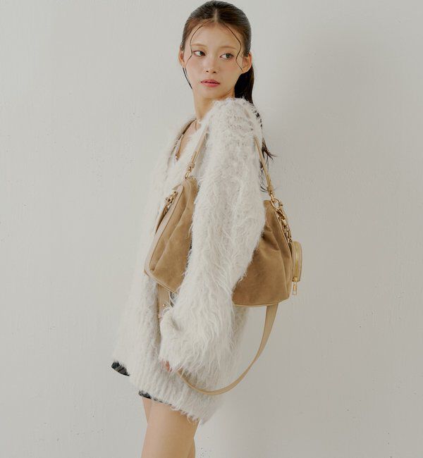  「金釦シャギールーズカーディガン」|カーディガン|