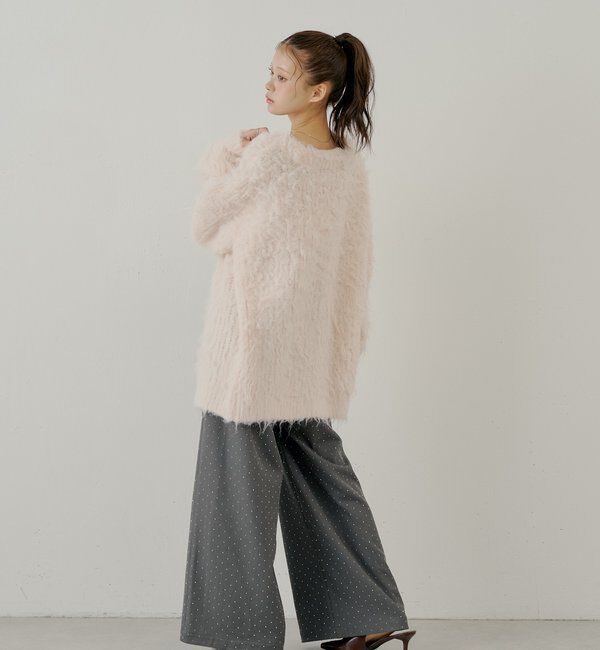  「金釦シャギールーズカーディガン」|カーディガン|