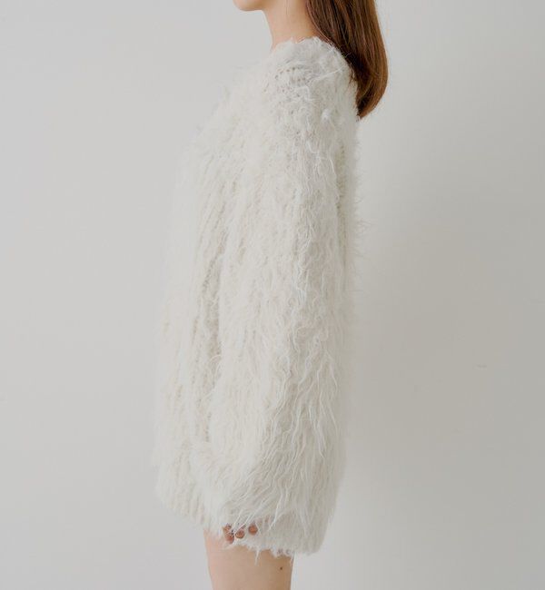  「金釦シャギールーズカーディガン」|カーディガン|