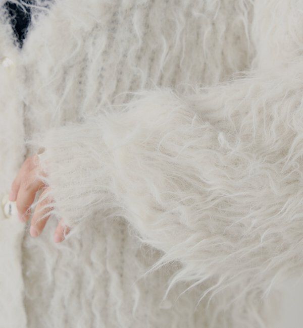  「金釦シャギールーズカーディガン」|カーディガン|