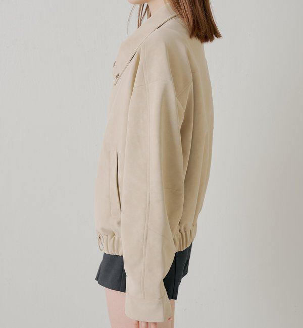  「スタンドカラーレザールーズジャケット」|その他|