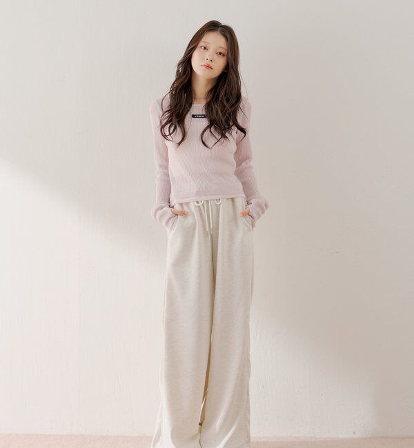  「サイドレーススウェットパンツ」|チノ|