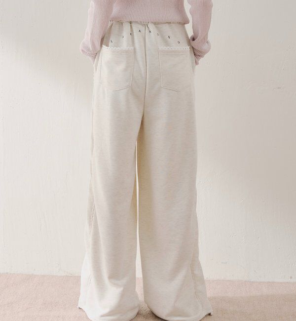  「サイドレーススウェットパンツ」|チノ|エクリュ