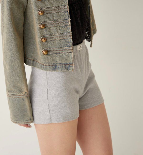  「【SLOPPY/スロッピー】リブショートパンツ」|チノ|