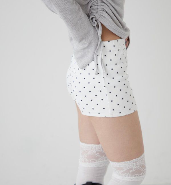  「【SLOPPY/スロッピー】リブショートパンツ」|チノ|