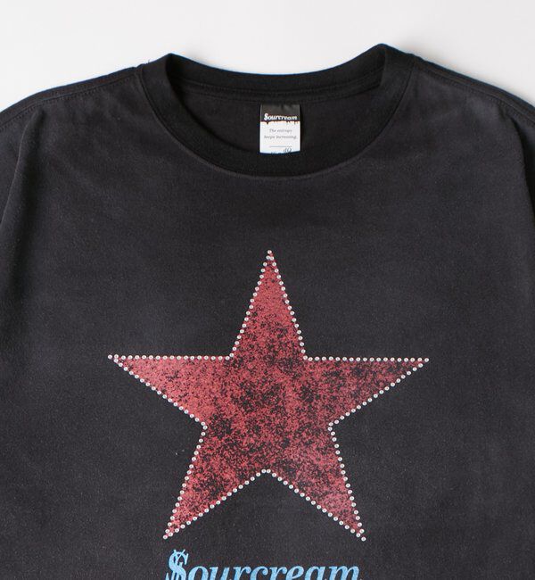  「【UNISEX】SourcreamラインストーンスターグラフィックTEE」|Tシャツ・カットソー|