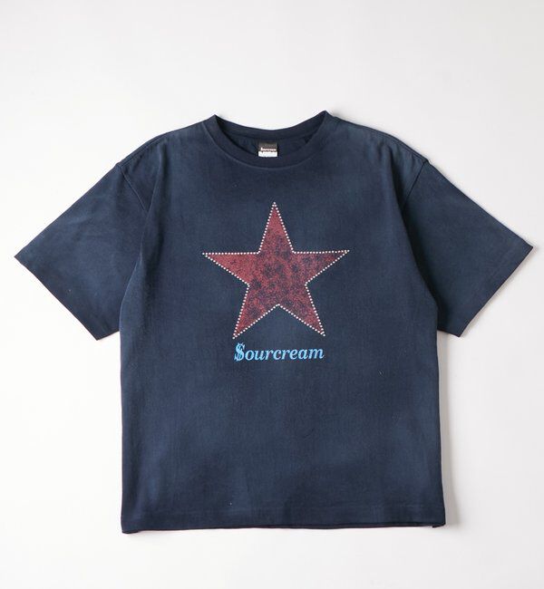  「【UNISEX】SourcreamラインストーンスターグラフィックTEE」|Tシャツ・カットソー|