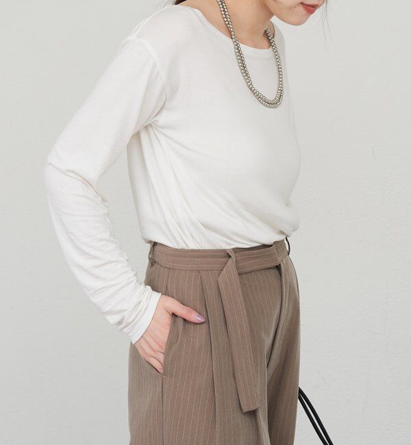  「ベーシックオフショルカットソー」|Tシャツ・カットソー|