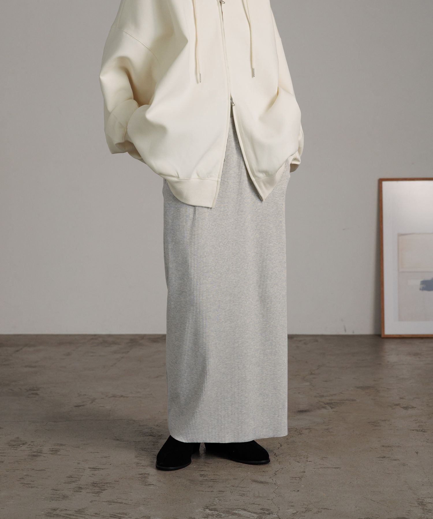 LOWRYS FARM「カットリブタイトスカート」|スカート|GRY2