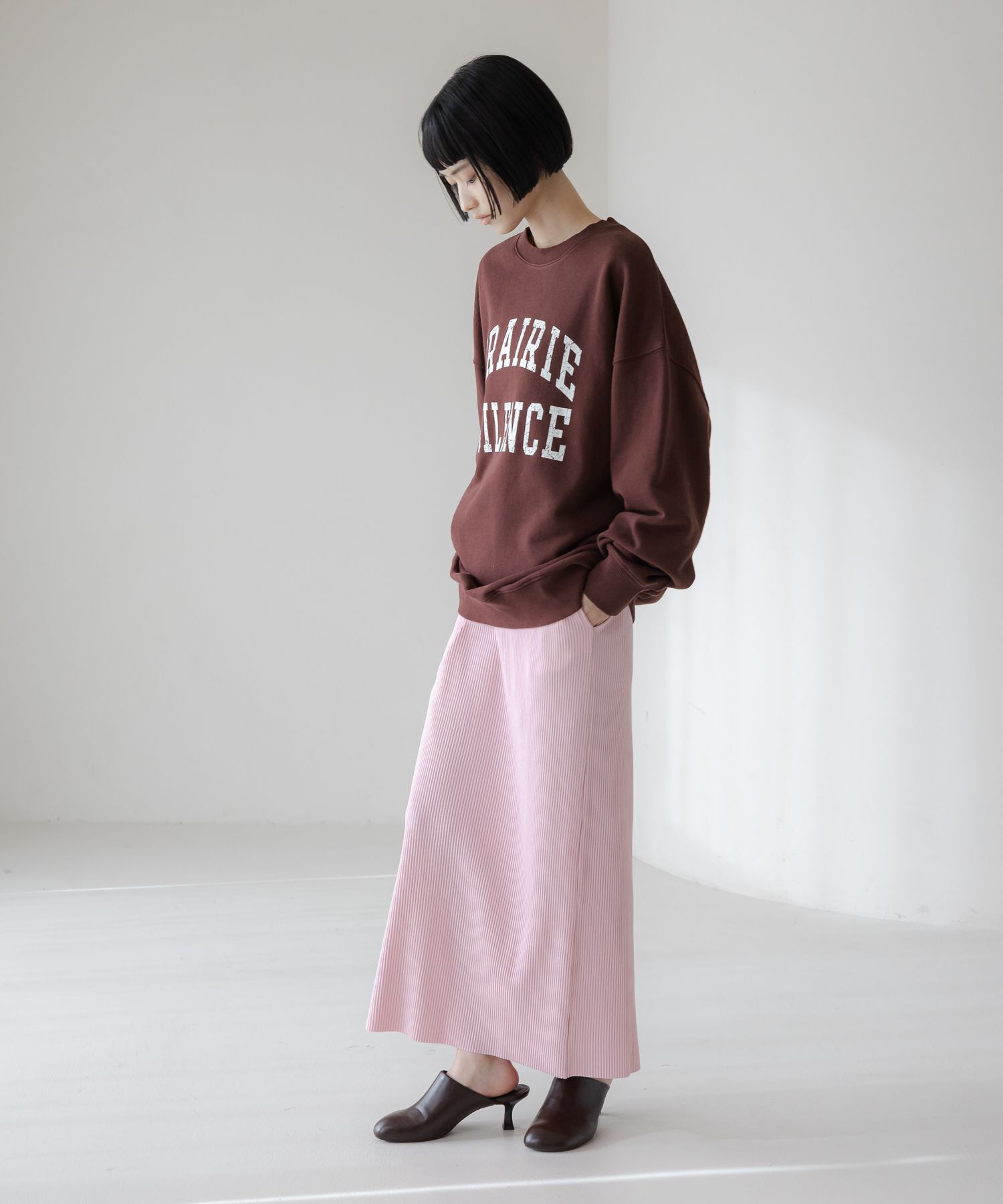 LOWRYS FARM「カットリブタイトスカート」|スカート|