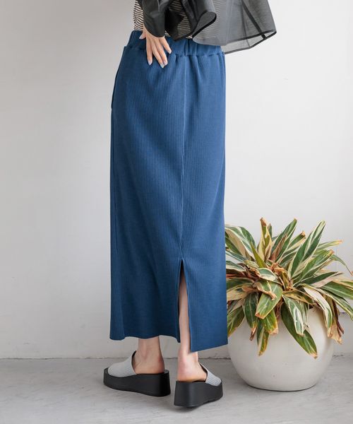 LOWRYS FARM「カットリブタイトスカート」|スカート|