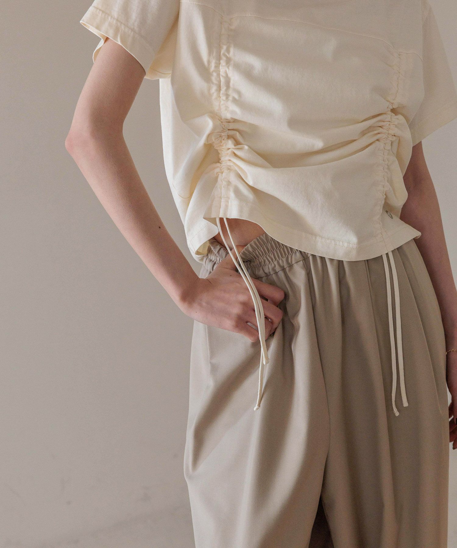 LOWRYS FARM「ピグメントドロストＳＳ」|Tシャツ・カットソー|