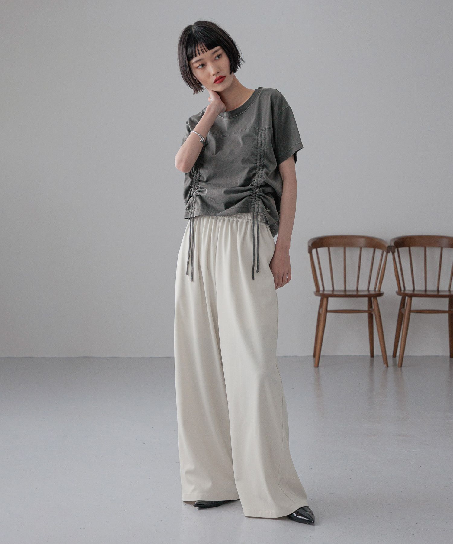 LOWRYS FARM「ピグメントドロストＳＳ」|Tシャツ・カットソー|