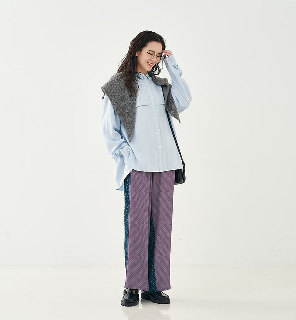 collex「フロント切替バックギャザーシャツ」|シャツ・ブラウス|