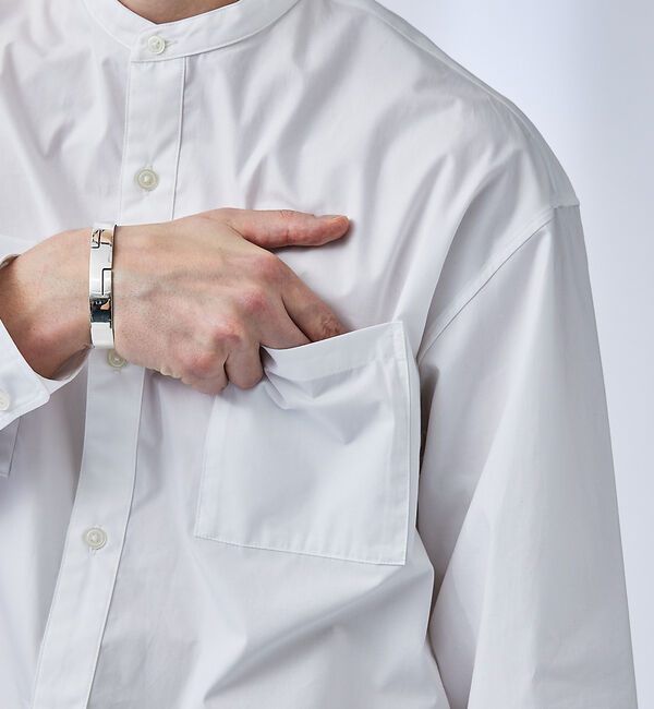 ABAHOUSE「センタータック バンドカラーシャツ」|シャツ・ブラウス|