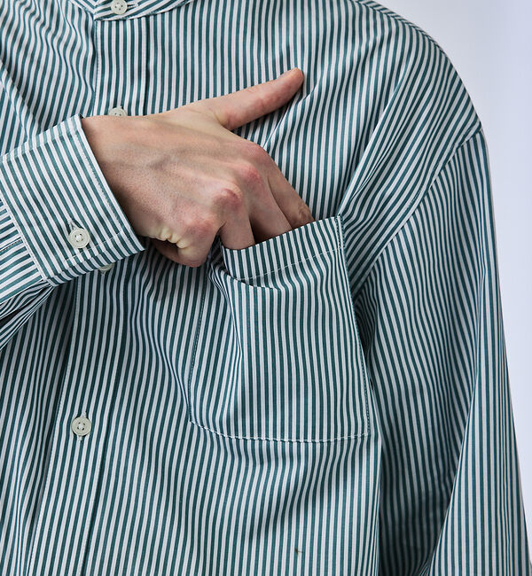 ABAHOUSE「センタータック バンドカラーシャツ」|シャツ・ブラウス|