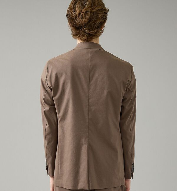 ABAHOUSE「【セットアップ対応】スーパーストレッチ リネンジャケット/ FLEX JACKE」|テーラードジャケット|
