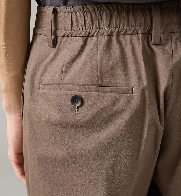 ABAHOUSE「【セットアップ対応】スーパーストレッチ リネンイージースラックス」|スラックス|