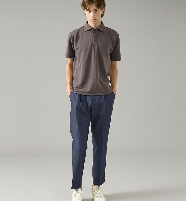 ABAHOUSE「【セットアップ対応】スーパーストレッチ リネンイージースラックス」|スラックス|