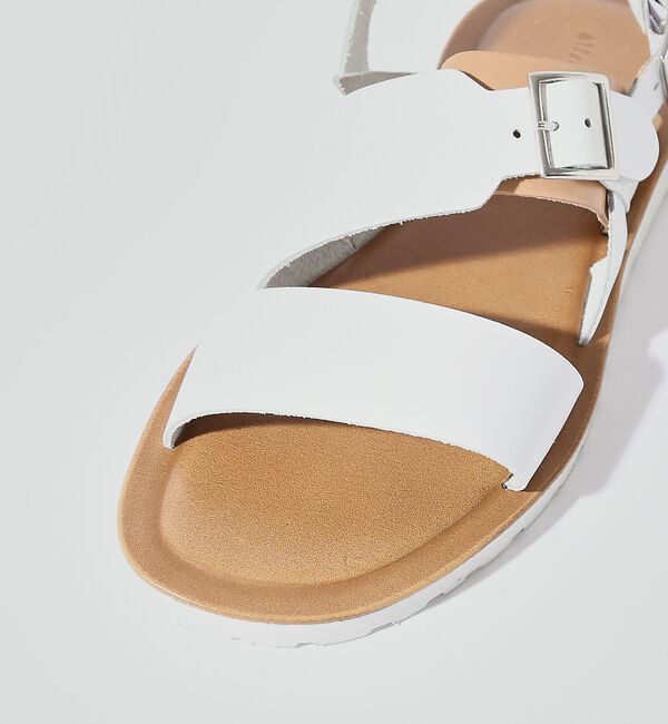 alfredoBANNISTER「バックル ストラップ レザーサンダル」|サンダル|