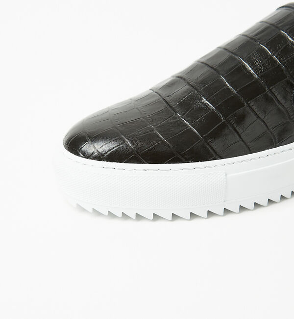 alfredoBANNISTER「【Margome sole】シャークソール クロコダイル柄 レザー スニーカー」|スニーカー|