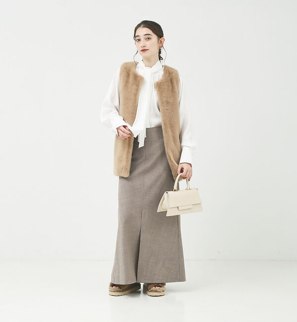 Rouge vif「フレアロングスリットスカート」|スカート|