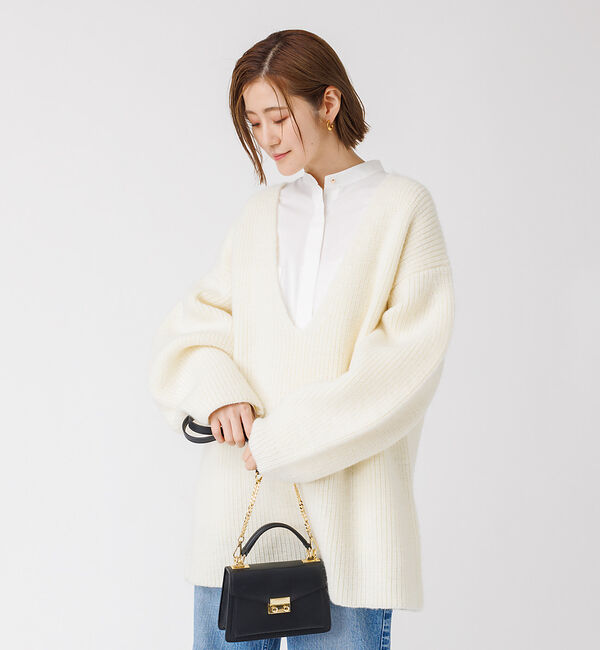 Rouge vif「畦ニット チュニック」|ニット・セーター|